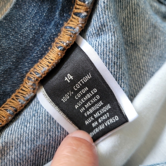 Ralph Lauren Polo Jeans Saturday Jeans DIY Cut-Out Shorts Size 14 - Picture 4 of 11